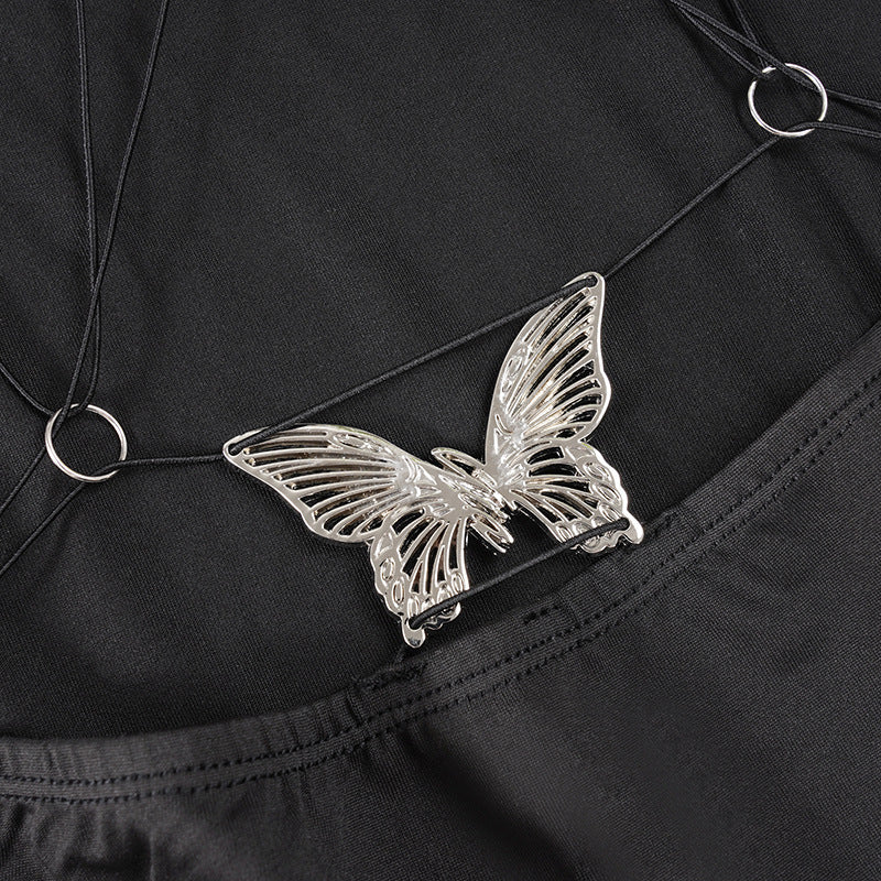 Siren Butterfly Backless Mini Dress – Your Daring Fall & Holiday Party Statement