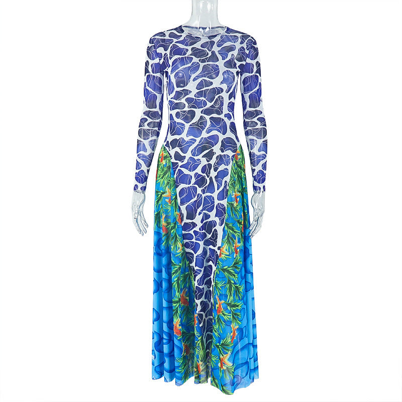 Tropical Oasis Long Sleeve Maxi Dress - Your Chic Fall Getaway Essential