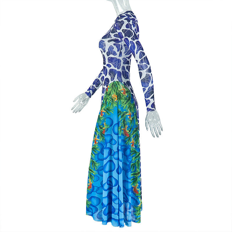 Tropical Oasis Long Sleeve Maxi Dress - Your Chic Fall Getaway Essential