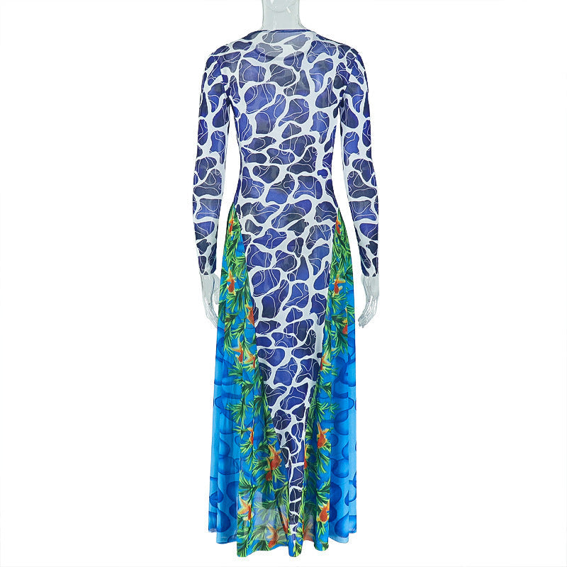 Tropical Oasis Long Sleeve Maxi Dress - Your Chic Fall Getaway Essential