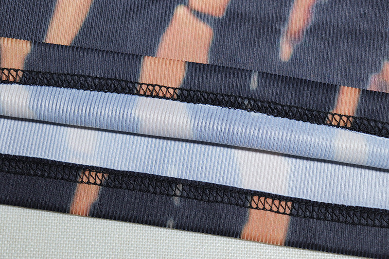 Chic Fall Statement: Long Sleeve Bleached Tiger Print Bodycon Maxi Dress