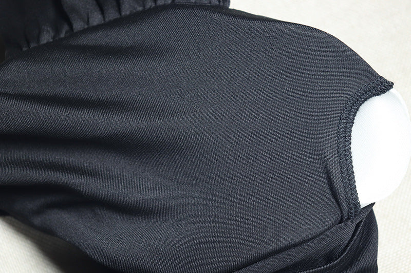 Chic Black Halter Cut-Out Maxi Gown with Rose Appliques – Your Ultimate Holiday Party & NYE Statement Piece