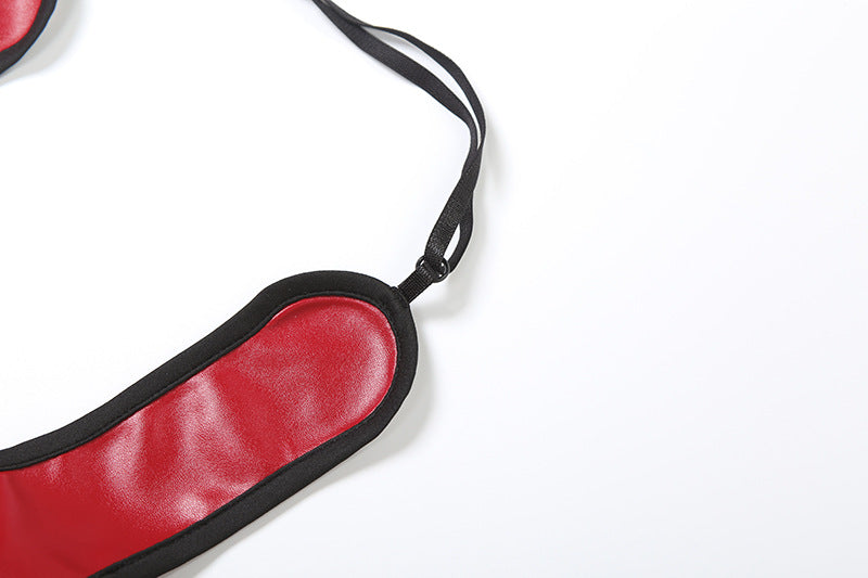 Red Hot Faux Leather Halter Crop Top - Zip-Up Edgy Party & Clubwear for Fall