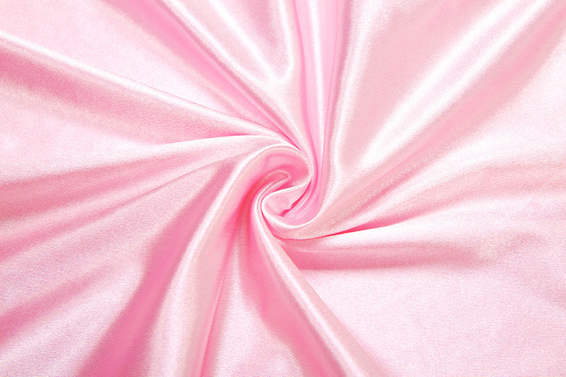 Glamorous Pink Feather Trim Halter Maxi Dress - Your Go-To for Holiday Parties & Elegant Evenings