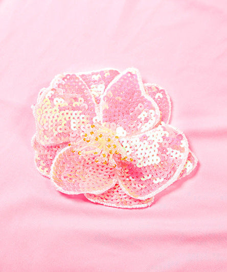 Sparkle & Bloom Pink Glitter Floral Mini Dress - Bodycon Party Glam for Fall Events