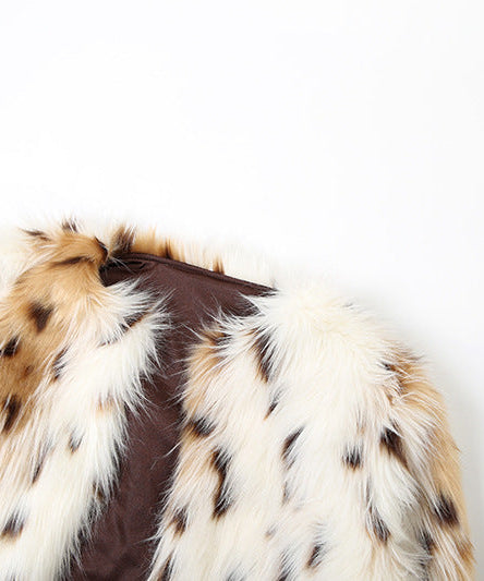 Chic Snow Lynx Faux Fur Jacket | Fall & Holiday Statement Piece