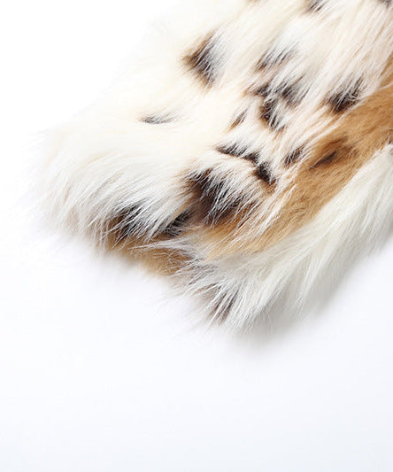 Chic Snow Lynx Faux Fur Jacket | Fall & Holiday Statement Piece