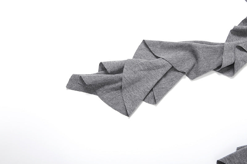 Rebel Ruffle: Asymmetrical One-Shoulder Graphic Top | Fall Street Style Essential