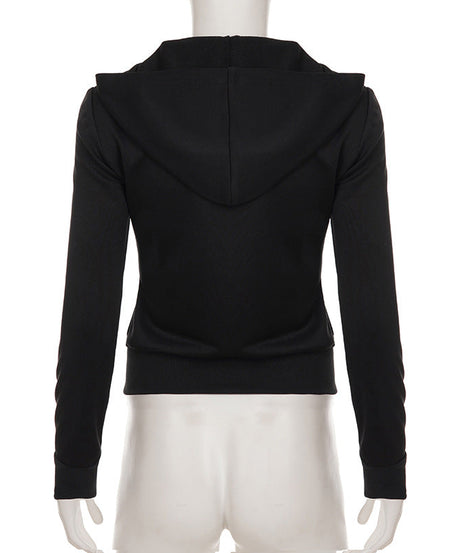 Hello Hotties Floral Zip-Up Hoodie for Women - Cozy Fall Style