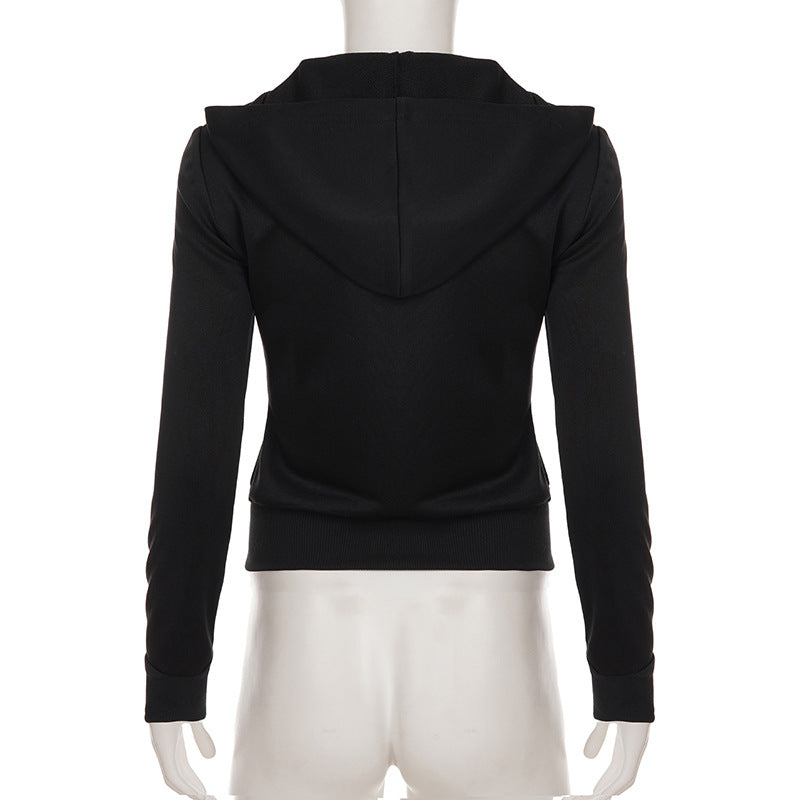 Hello Hotties Floral Zip-Up Hoodie for Women - Cozy Fall Style