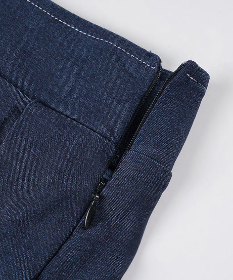 Preppy Chic Dark Wash Pleated Mini Skirt – Your Go-To Fall Style Essential