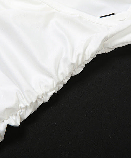 Daring Asymmetric Cutout Ruched Mini Dress - Chic Long Sleeve Bodycon for Fall Parties