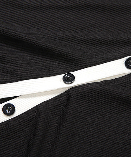 Effortless Fall Elegance: Ribbed Knit Long Sleeve Top & Maxi Skirt Co-ord Set