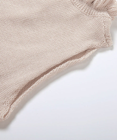 Cozy Chic Ruffle Tie-Front Knit Sweater Vest - Autumn Layering Top for Women