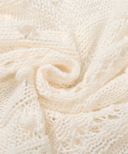 Cozy Chic Pointelle Knit Cropped Cardigan - Delicate V-Neck Shrug for Fall Layering