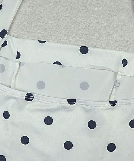 Flirty Retro Polka Dot Halter Mini Dress - Chic for Fall Vacations & Holiday Parties