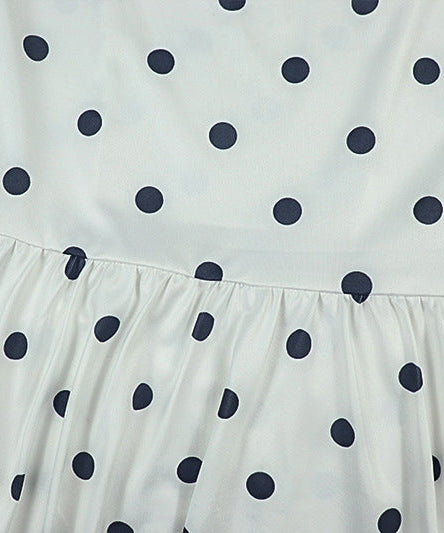Flirty Retro Polka Dot Halter Mini Dress - Chic for Fall Vacations & Holiday Parties