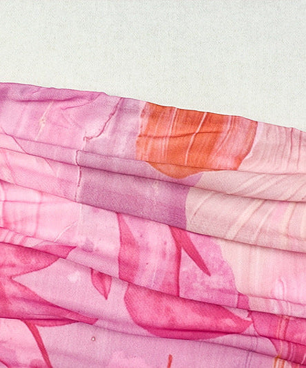 Chic Pink Floral Strapless Ruched Maxi Dress - Your Dreamy Fall Escape & Resort Wear