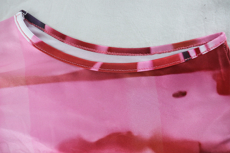 Artistic Abstract Mock Neck Maxi Dress - Your Fall Statement Piece