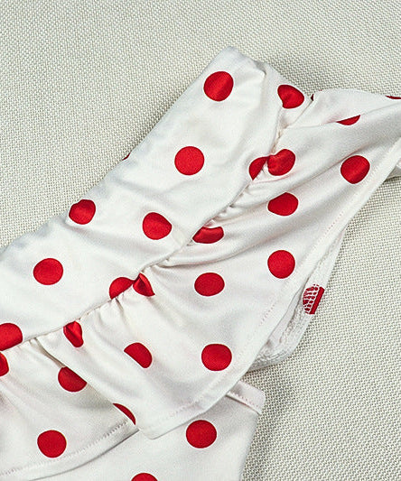 Timeless Chic Off-Shoulder Red Polka Dot Maxi Dress - Flattering Fall & Resort Style