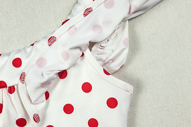 Timeless Chic Off-Shoulder Red Polka Dot Maxi Dress - Flattering Fall & Resort Style