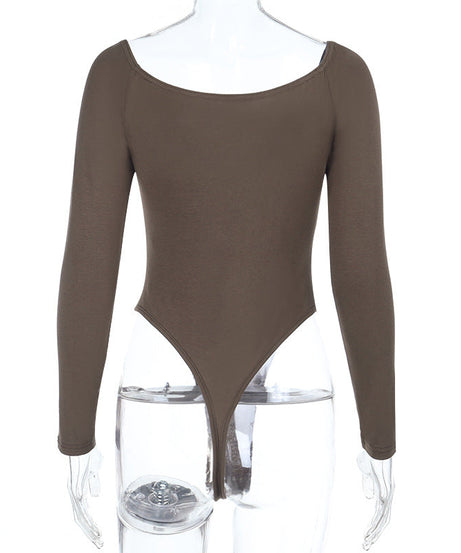 Chic Black Long Sleeve Sweetheart Bodysuit - Your Essential Fall & Holiday Layering Piece