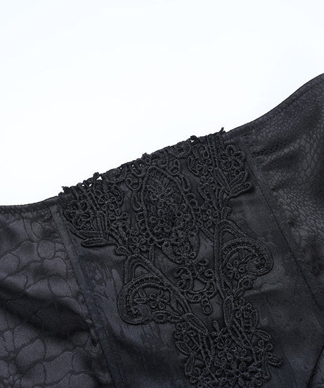 Dark Romance Victorian Gothic Mermaid Maxi Skirt - Embrace Fall & Halloween Style