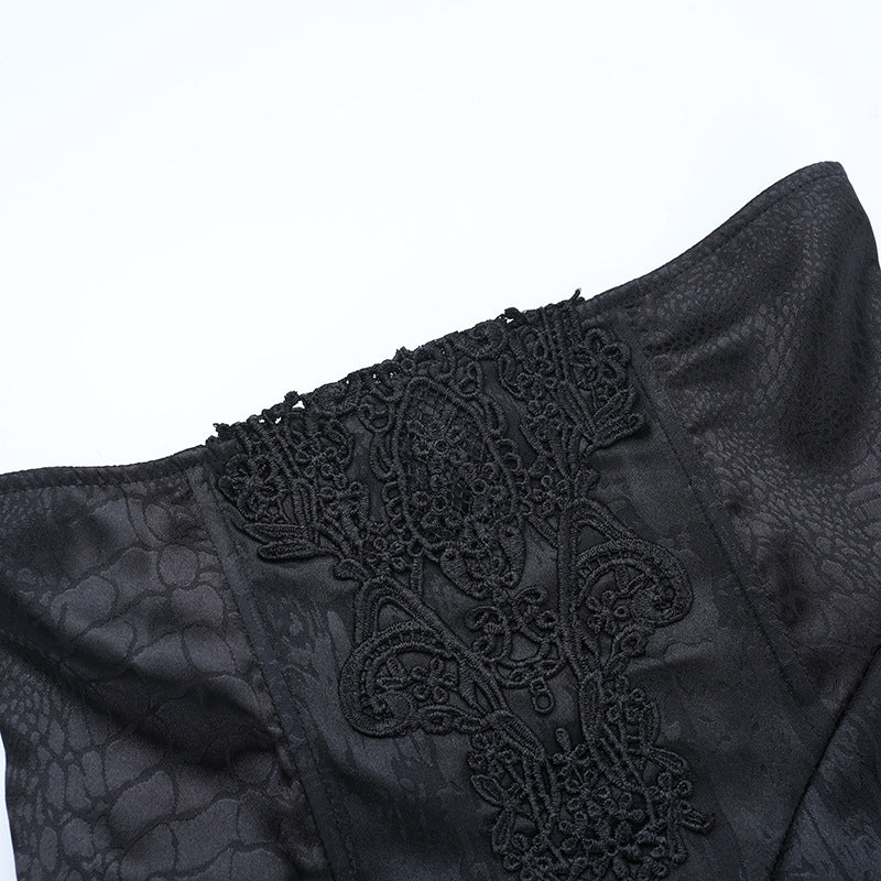 Dark Romance Victorian Gothic Mermaid Maxi Skirt - Embrace Fall & Halloween Style