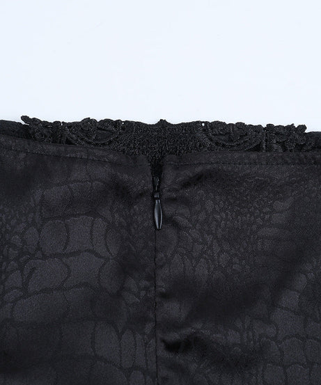 Dark Romance Victorian Gothic Mermaid Maxi Skirt - Embrace Fall & Halloween Style