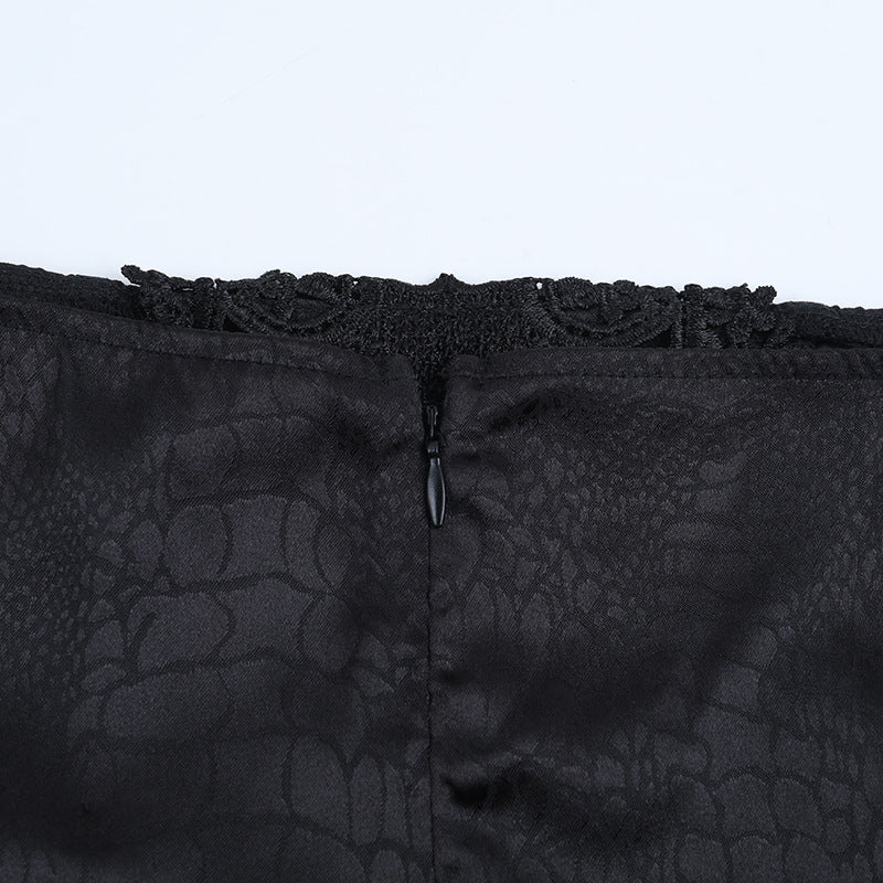 Dark Romance Victorian Gothic Mermaid Maxi Skirt - Embrace Fall & Halloween Style