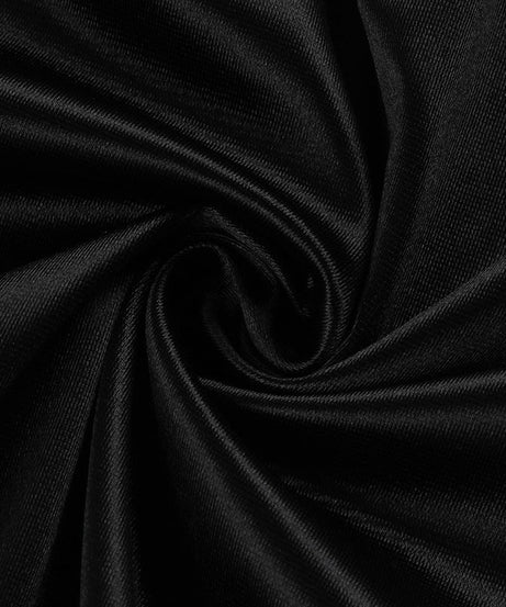 Glamorous Black Satin Criss-Cross Maxi Dress - Your Statement Piece for Fall & Holiday Events