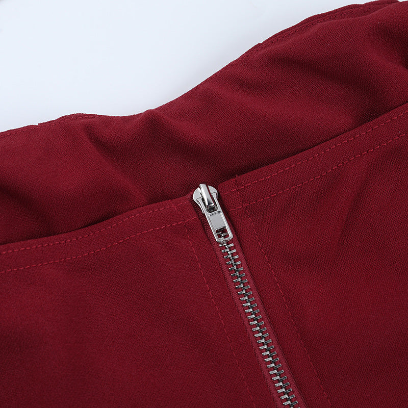 Confident Black Mesh Long Sleeve Corset Top with Daring Cutout - Your Fall & Holiday Party Essential