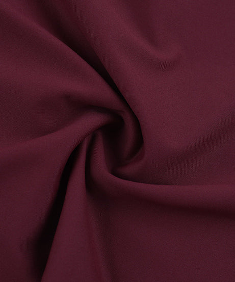 Autumn Glow Burgundy Ruched Front Long Sleeve Mini Dress - Chic Bodycon for Fall & Holiday Parties