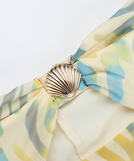 Effortless Tropic Chic: Strapless Zebra Print Cut-Out Mesh Maxi Dress | Your Ultimate Resort & Vacation Statement