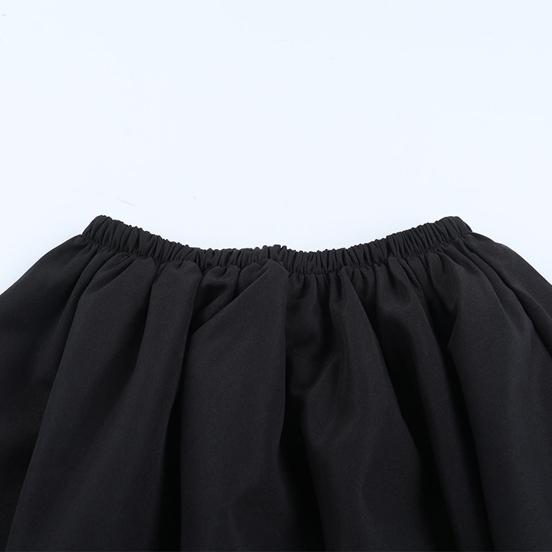 Bewitching Gothic Velvet Halter Corset & Mini Skirt Set - Spooky Season Ready