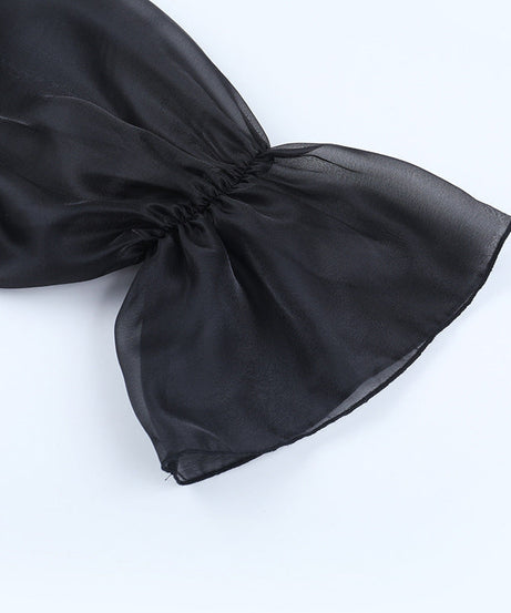 Enchanting Gothic Sheer Bolero Top - Dramatic Sleeves for Halloween & Fall Parties