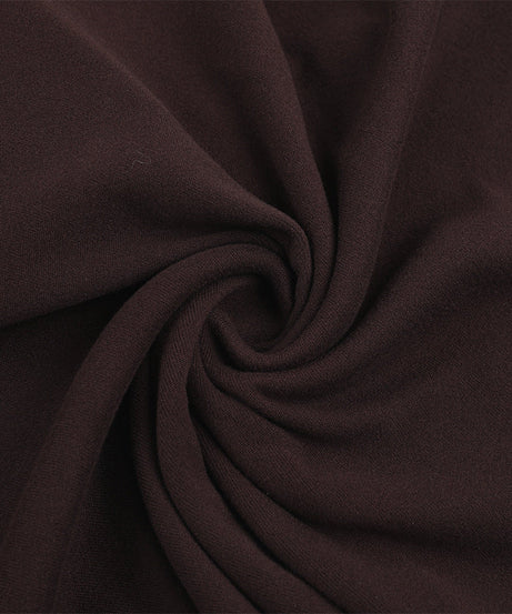 Espresso Elegance: Ruched Long Sleeve Maxi Dress with Glam Embellishments - Your Go-To for Fall & Holiday Parties