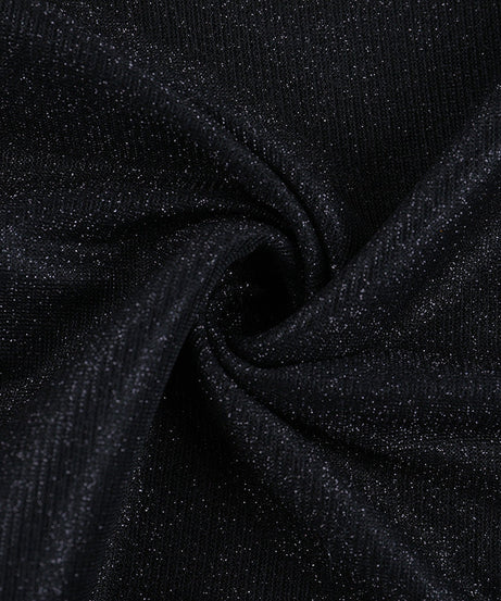 Enchanting Midnight Sparkle Halter Gown - Daring Slit Maxi Dress for Halloween & Holiday Glam