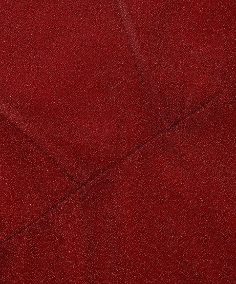 Glimmering Ruby Red Strapless Mermaid Gown with Dramatic Cape Sleeves - Holiday Party & New Year's Eve Ready