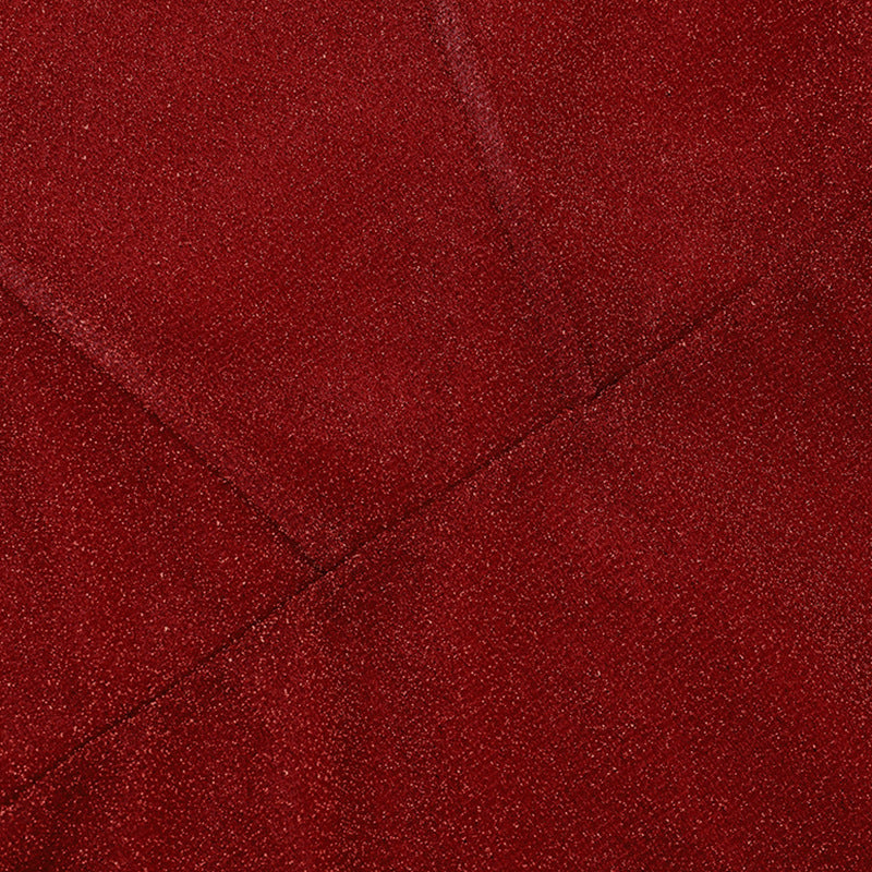 Glimmering Ruby Red Strapless Mermaid Gown with Dramatic Cape Sleeves - Holiday Party & New Year's Eve Ready