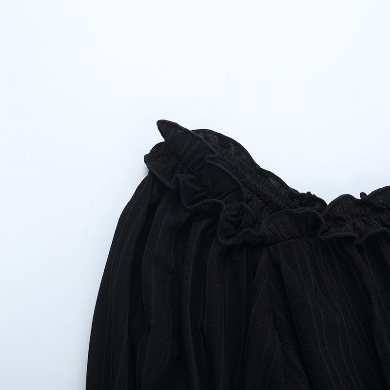 Haunted Elegance: Gothic Off-Shoulder Bell Sleeve Top – Spooky Season & Fall Fashion Essential