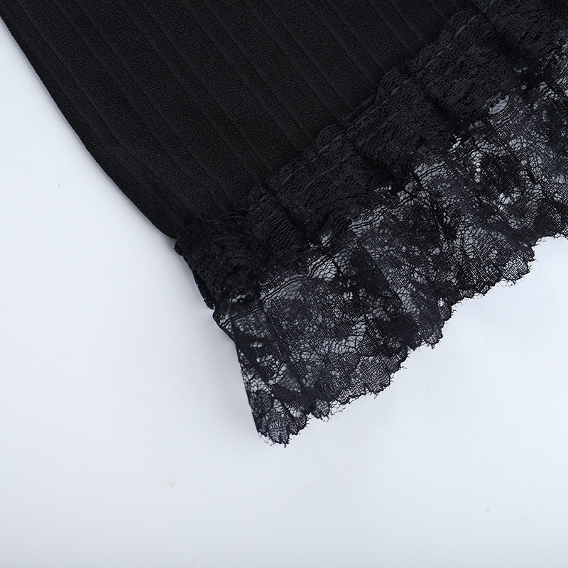 Haunted Elegance: Gothic Off-Shoulder Bell Sleeve Top – Spooky Season & Fall Fashion Essential