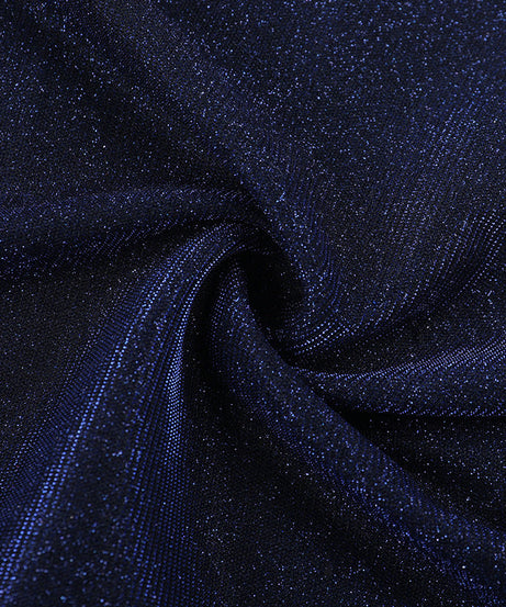 Radiant Navy Sparkle Maxi Dress | V-Neck Cami Gown for Holiday Parties & Galas