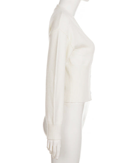 Effortless Fall Style: Women's Ribbed V-Neck Button-Front Cardigan Sweater