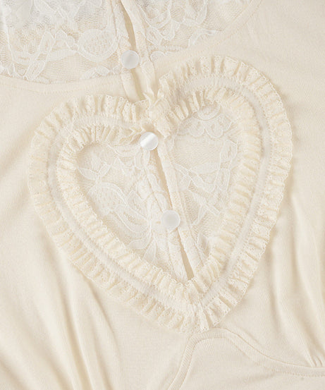 Chic Fall Sweetheart Lace Long Sleeve Top - Cozy High Neck Comfort