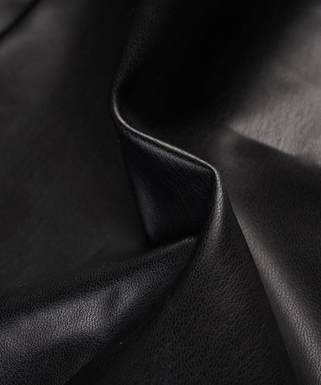 Edgy Moto Chic Faux Leather Buckle Mini Skirt - Fall Party & Concert Ready