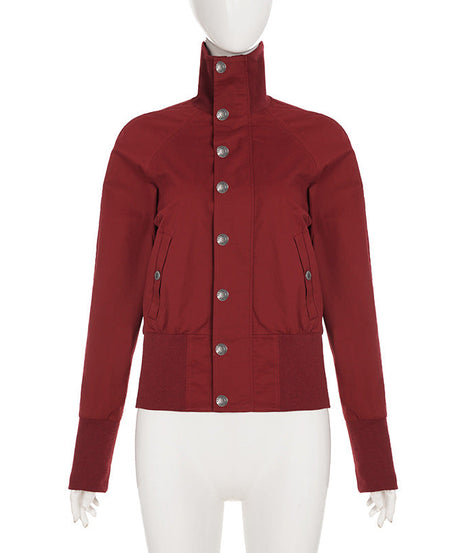 Effortlessly Chic Merlot Bomber Jacket – Your Fall Wardrobe Essential