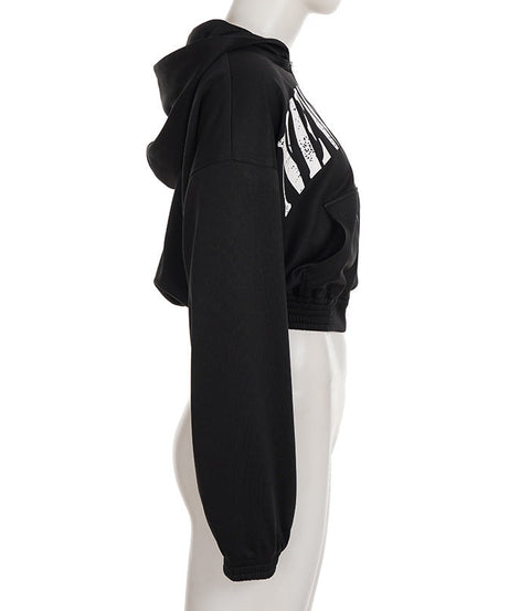 Effortless New York City Chic Cropped Zip-Up Hoodie - Your Fall Go-To