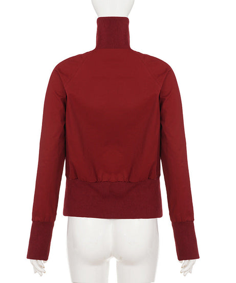 Effortlessly Chic Merlot Bomber Jacket – Your Fall Wardrobe Essential