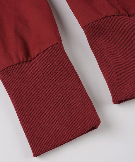 Effortlessly Chic Merlot Bomber Jacket – Your Fall Wardrobe Essential